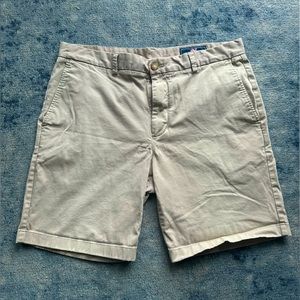 Vineyard Vines Mens Chino Breaker Shorts Size 36 Khaki Tan Flat Front Preppy